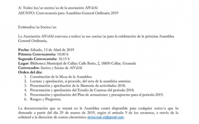 Los socios tienen una cita en la asamblea de AlVelAl