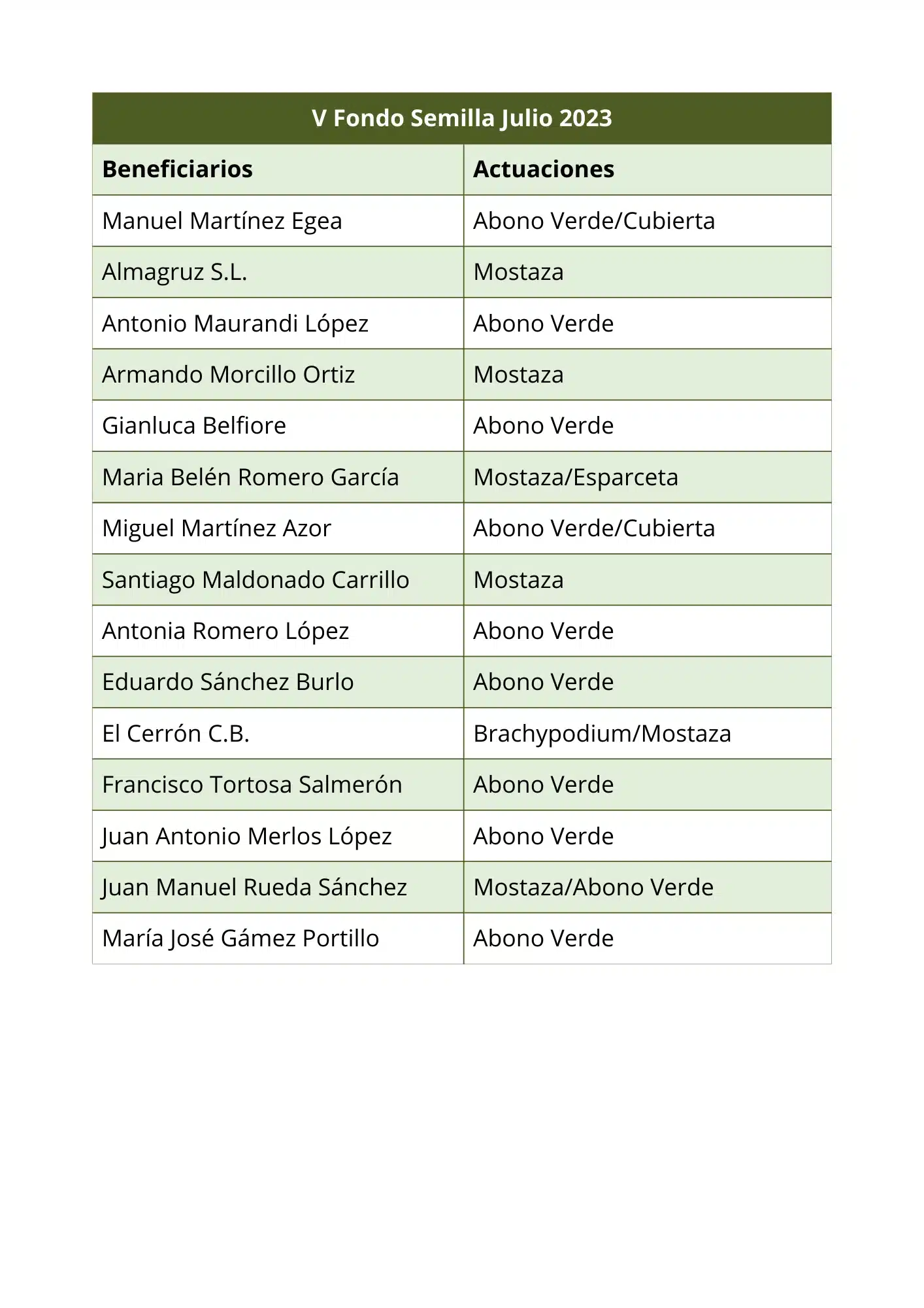 Presupuesto ejecutado