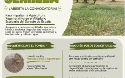 Abierta la convocatoria del X Fondo Semilla de AlVelAl para impulsar cubiertas vegetales en fincas agrícolas